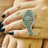 Royal fish ring 925 silver