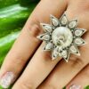 Royal sun ghugru ring 925 silver